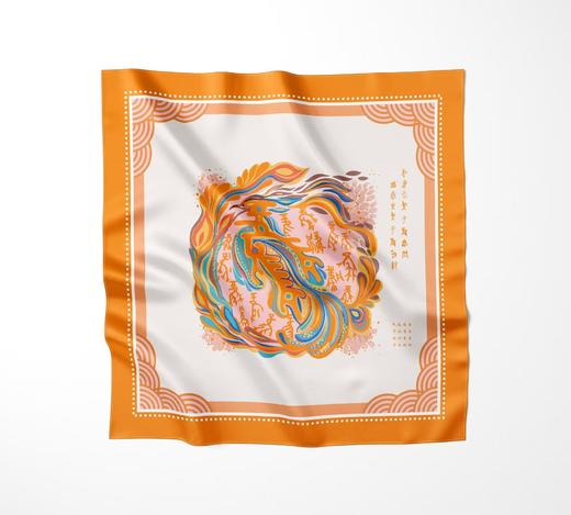 久闻中原织文鸟章丝巾礼盒装 商品图1