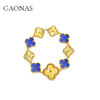 GAONAS时尚欧美潮流设计蓝金色手表11058SB 商品缩略图0