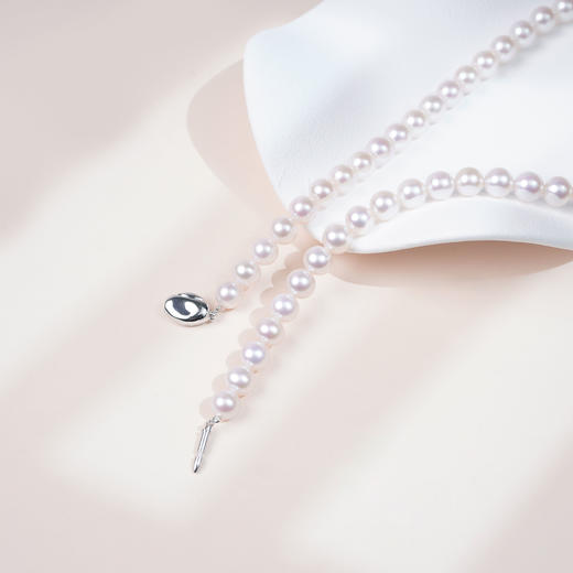 阮仕惊鸿系列  S925银淡水珍珠项链 7.3-8.3mm （4A大证） N7.3-8.3JHD 商品图1