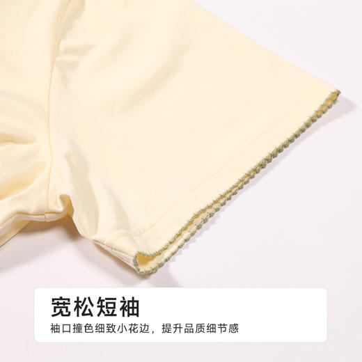 都市丽人女士棉质短袖套装薄40支TC拉架好睡好眠短袖类LHH1D1 商品图7