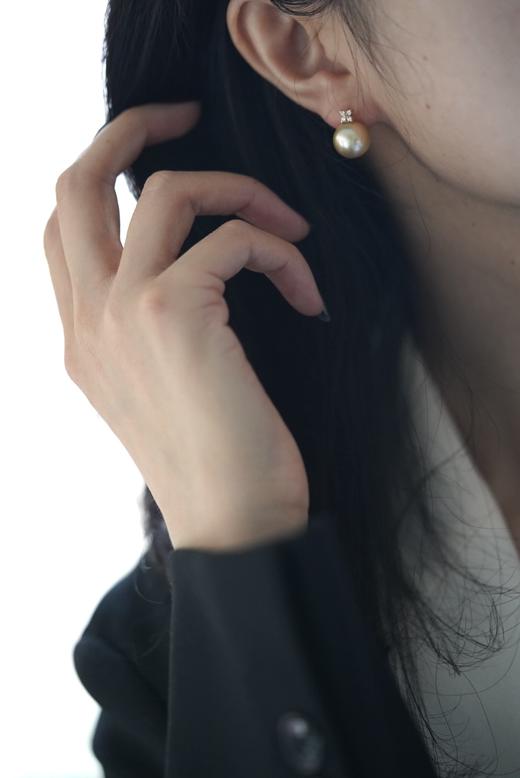 金珠耳饰「四叶草」 商品图1