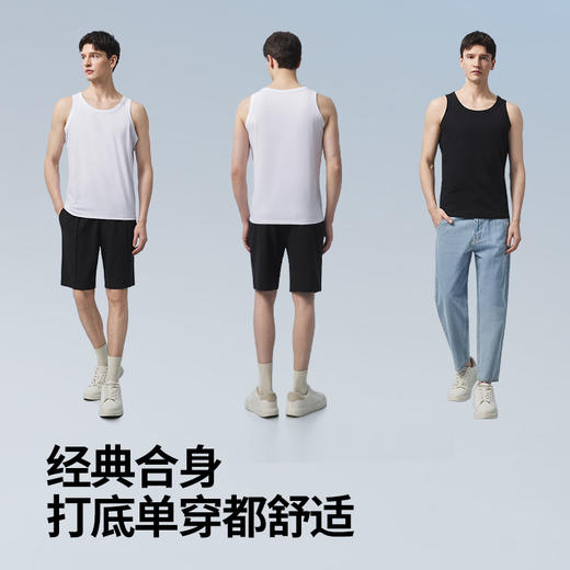 拇指白小T基础凉感背心无限系列 商品图3