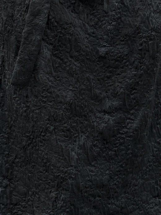 TYNVIE 提花泡泡袖中长连衣裙 - 黑色 商品图9