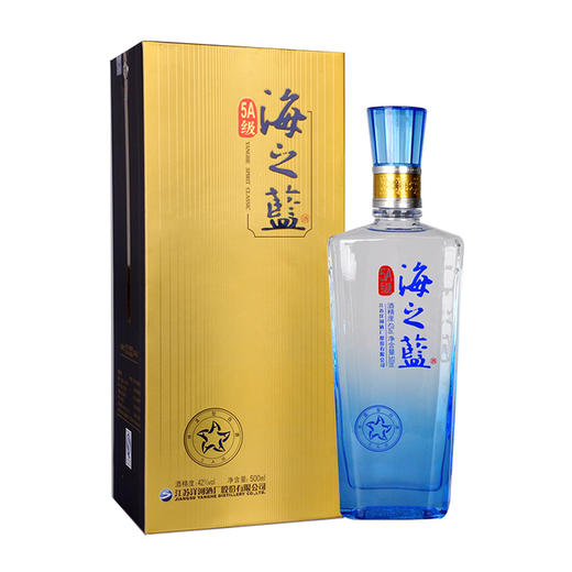 洋河5A级海之蓝52度500ml*1瓶 商品图0