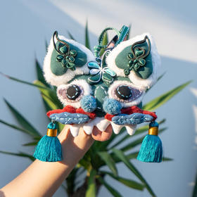 【1.21-2.6停发】芽小七原创国潮风虎头手工缝制背包书包挂件挂饰可爱公仔钥匙扣