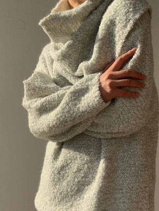 VC｜HD24004SL Tinsel sparkle sweater  [ 针织毛衣 银 ]【HOLIDAY】 商品图1
