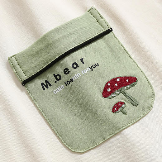 芬腾睡衣女春秋季新款纯棉长袖开衫套装休闲加大码女款全棉家居服 商品图3