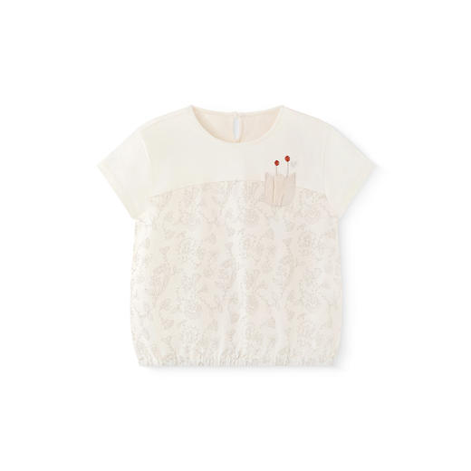 【商场同款】英氏儿童T恤夏季短袖T恤女童上衣透气休闲2025新款 商品图4