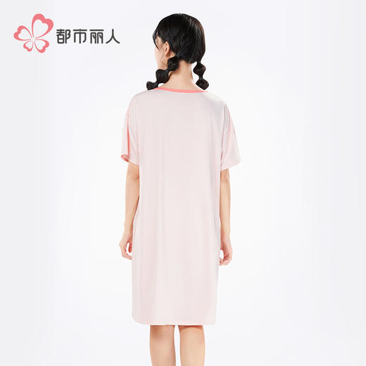都市丽人女士牛奶丝短袖裙薄牛奶丝拉架超值精选短袖类LHH6A2 商品图3