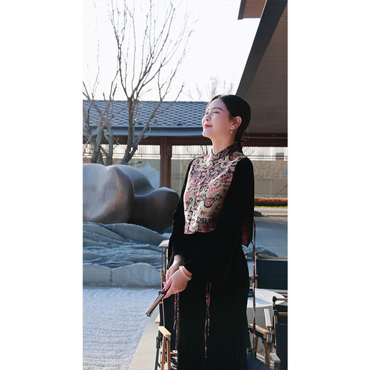 【2026东衣作】那伽•新中式马甲（23704116A缁色） 商品图3