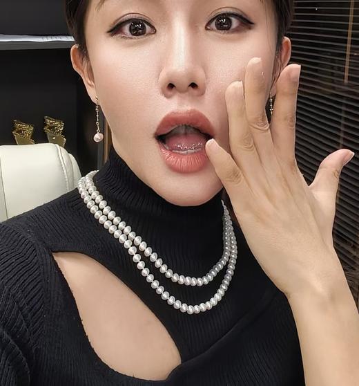 阮仕露华清系列  S925银淡水珍珠项链 6-6.5mm  N6-6.5LHQD 商品图5