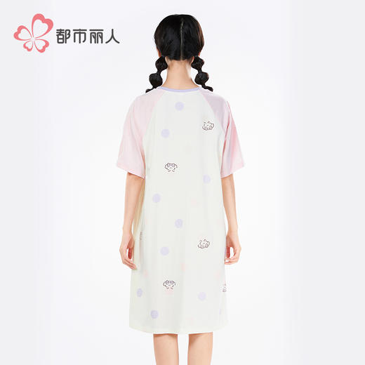 都市丽人女士特价棉质短袖套装薄32支CVC单面超值精选短袖类LHH6A1 商品图3