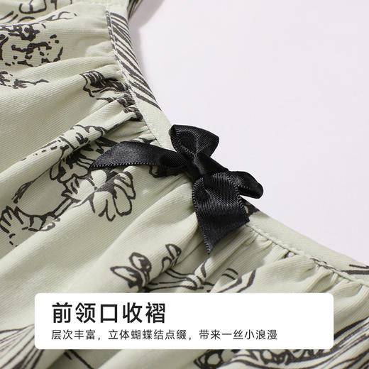 都市丽人女士棉质背心套装薄40支TC拉架亲情蜜语袖类LHH2G7 商品图7