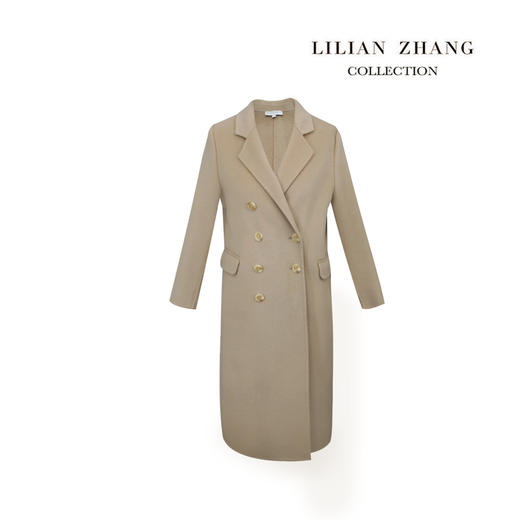 LILIAN ZHANG ——定制——设计款后开衩羊毛秋冬双面呢大衣 1906317 商品图1