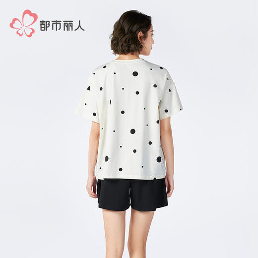 都市丽人女士棉质短袖套装薄40支TC拉架会员精选短袖类LHH9B5 商品图3