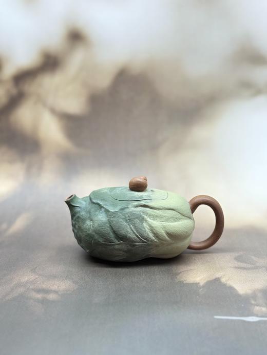 老段泥粉浆白菜壶紫砂壶 约150ml 商品图0