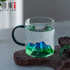 雅集玻璃杯观山杯340ml（把手款-青绿） 商品缩略图4
