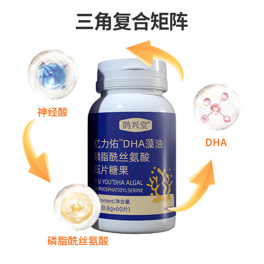 亿力佑DHA藻油3盒装 鹊兴堂dha藻油艺立右怡利又藻油依丽优亦历优 商品图2