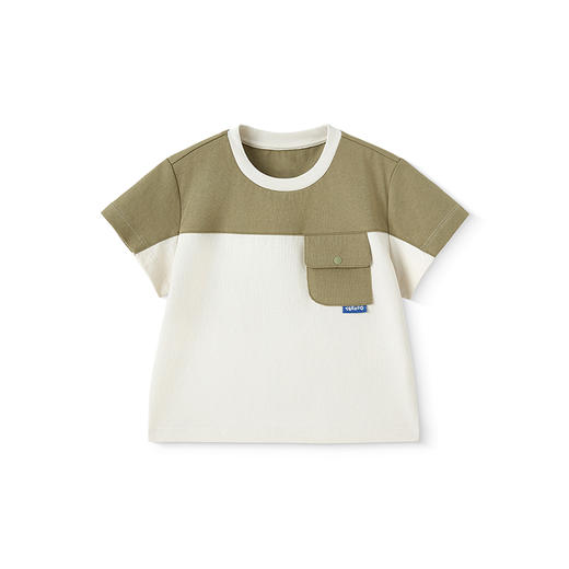 英氏儿童T恤上衣夏季短袖透气男童休闲T恤套头衫百搭2025新款T恤 商品图4