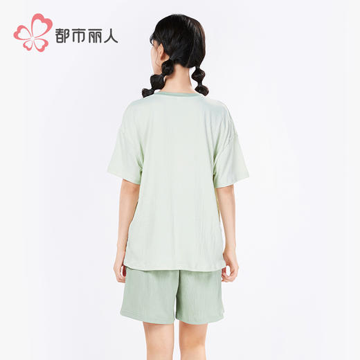 都市丽人女士特价棉质短袖套装薄牛奶丝泡泡绵超值精选短袖类LHH2J3 商品图3