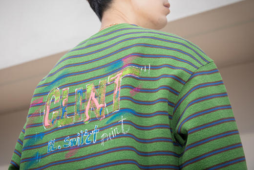 W512564290条纹圆领卫衣 商品图6