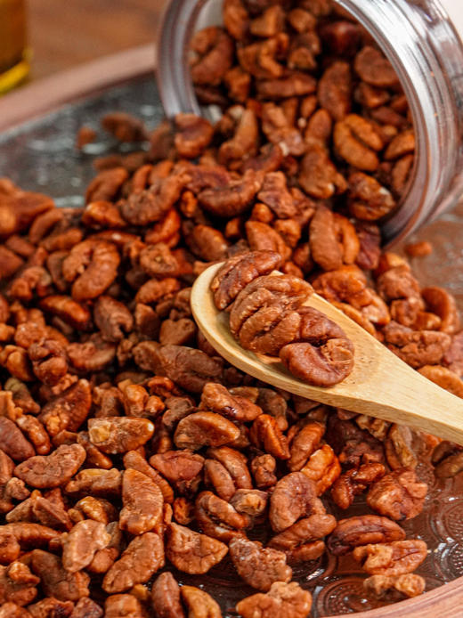 【山核桃仁大罐】精选优质大颗果仁，剔除坏果，低糖少盐，口感酥脆，195g/罐（净重） 商品图13