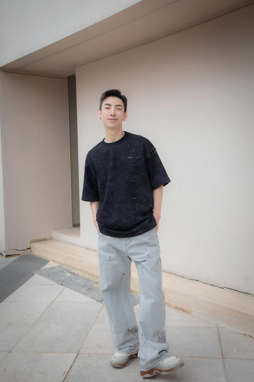 W512512248破洞短袖T恤 商品图3