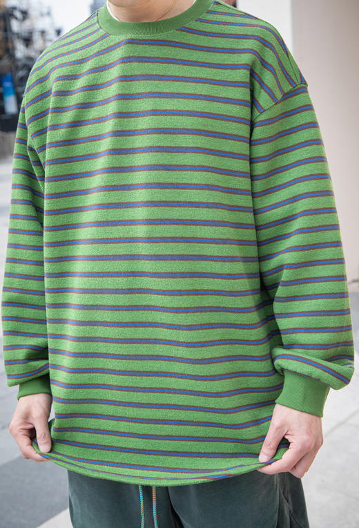 W512564290条纹圆领卫衣 商品图1