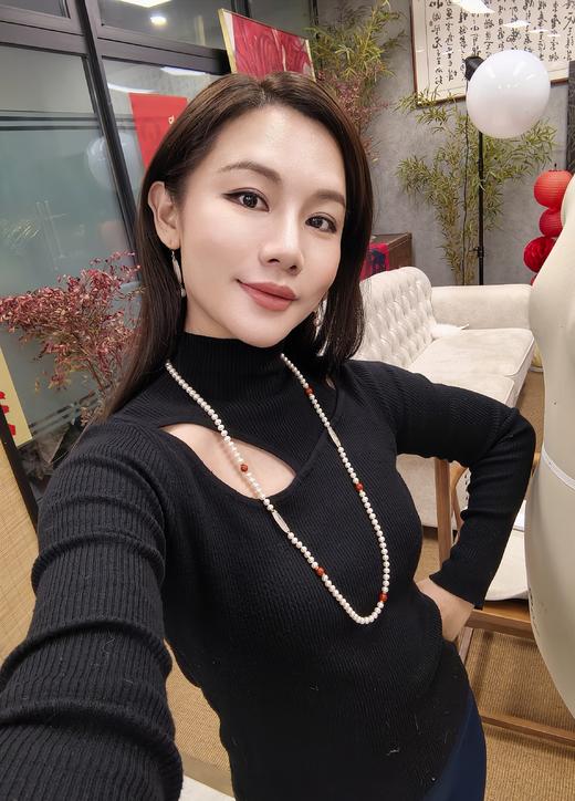 阮仕鸿运系列  S925银淡水珍珠项链  5.5-6mm   NL5.5-6HYD 商品图5