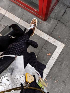 [特价]苏格兰少女半裙 羊毛混纺深色格子半身裙（预售，约3天发货）