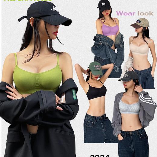 薄款内衣女舒适小方领无痕无钢圈性感美背收副乳防下垂运动文胸罩2025新款小红书爆款 商品图3