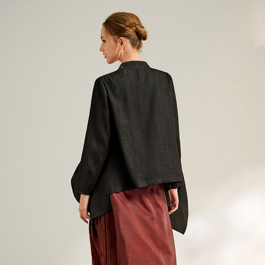 TANGY Collection/2025天意精品春季新品中国风女士双面穿莨绸外套 商品图2