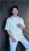 T824新款翻领撞色设计男女时尚短袖夏季百搭休闲上衣简约宽松T恤 商品缩略图0