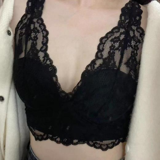 高奢绝赞！显小法式薄款透气美背性感无痕无钢圈背心内衣女士文胸2025新款爆款小红书女神同款 商品图1