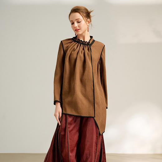 TANGY Collection/2025天意精品春季新品中国风女士双面穿莨绸外套 商品图3