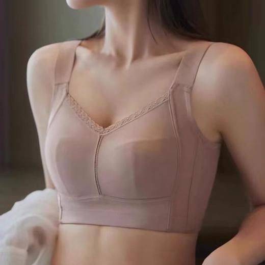 内衣女大胸显小薄款夏天无痕全罩杯防下垂收副乳文胸大码胖mm全包2025新款爆款小红书同款 商品图0