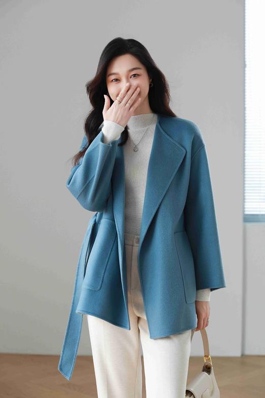 火桐hooton 高货系列 韩版全羊绒大衣V069 商品图1
