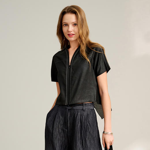 TANGY Collection/2025天意精品春季新品中国风女士莨绸外套 商品图1