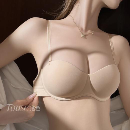 无痕内衣女小胸聚拢上托防下垂2025新款透气舒适性感美背半杯文胸小红书爆款 商品图2