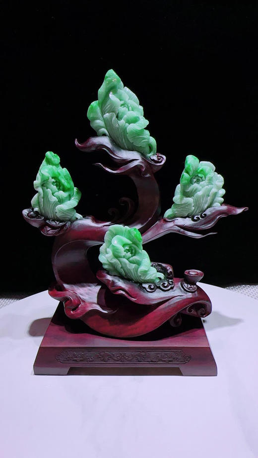620810翡翠摆件【四季发财】 商品图3