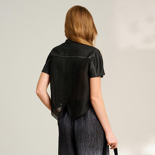 TANGY Collection/2025天意精品春季新品中国风女士莨绸外套 商品图2