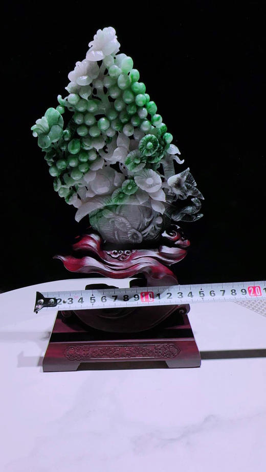 620805翡翠摆件【平安富贵】 商品图1
