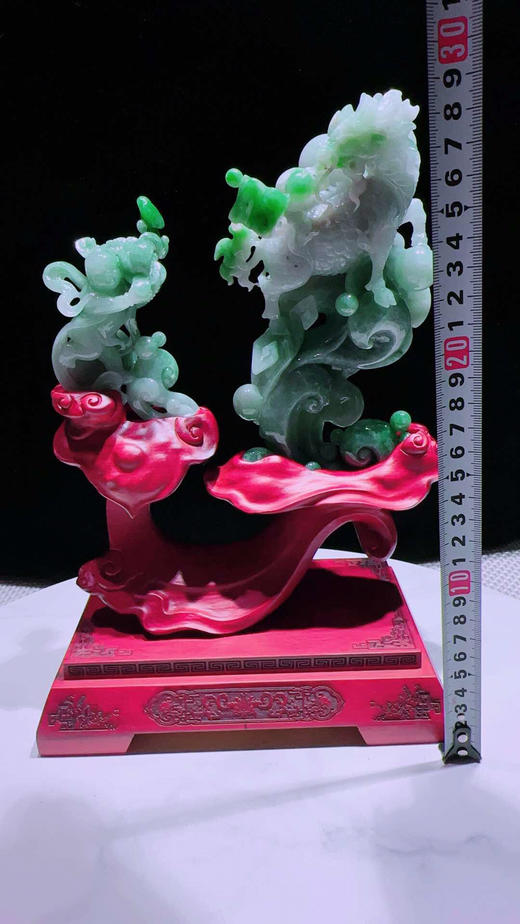 620809翡翠摆件【麒麟送子】 商品图1
