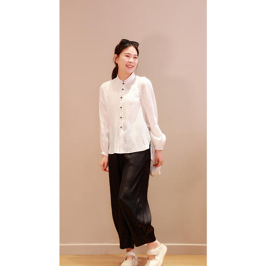 【2026东衣作】立和•新中式衬衣（25710012素白） 商品图2