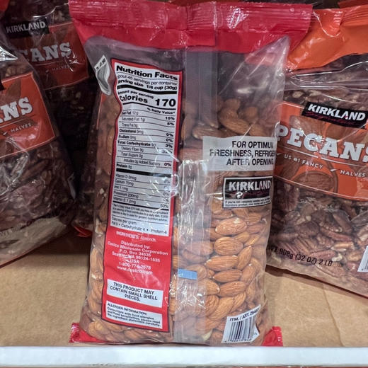血糖高的福音，0糖最佳点心零嘴，因为是无糖的🔥美国✈直邮特价240元🉐 包税包邮到手🔥🔥吃货的世界根本停不下来！超级划算有木有！kirkland原味大杏仁1360克装 商品图7