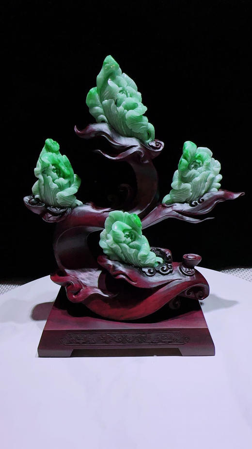 620810翡翠摆件【四季发财】 商品图5