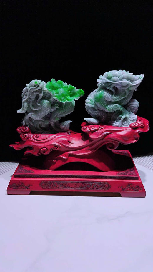 620804翡翠摆件【龙腾盛世】 商品图4