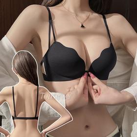 性感美背内衣女小胸聚拢显大前扣无钢圈收副乳软支撑提拉无痕文胸2025新款小红书爆款