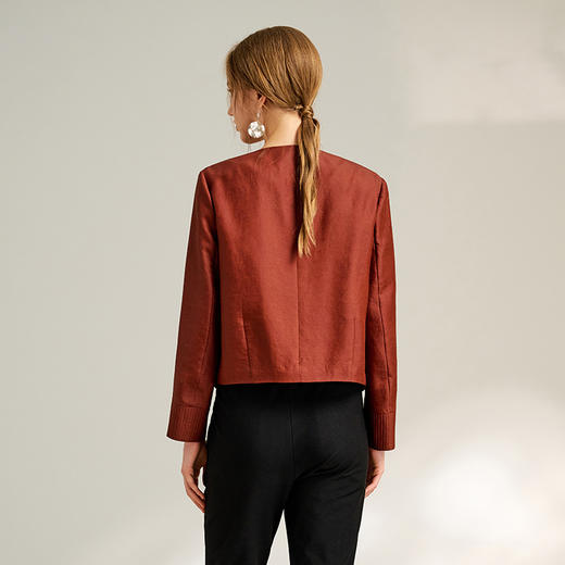 TANGY Collection/2025天意精品春季新品中国风女士莨绸植物染外套 商品图2