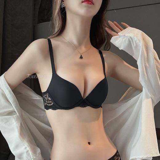 夏季薄款内衣少女收副乳防下垂小胸聚拢上托性感蕾丝拼接美背内衣2025新款爆款小红书同款 商品图0